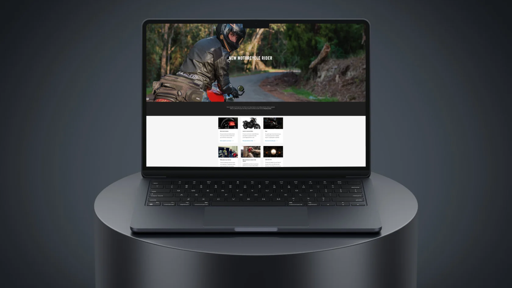 Mockup of the Spokes website.